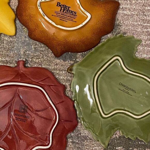 Simple Ceramic Set of Leaf Decor - Picture 9 of 11